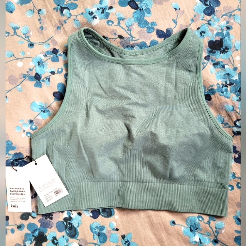 Knix Good To Go High Neck Seamless Bra